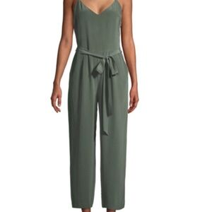 L'agence, silk jumpsuit, in French moss color , size 2